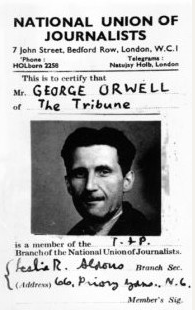 La carte de presse de George Orwell