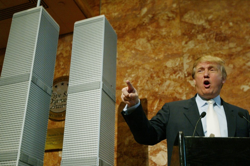 Donald Trump dévoile une proposition de reconstruction des tours jumelles en 2005