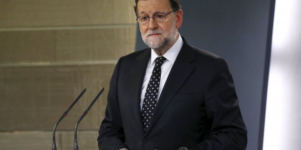 Mariano Rajoy embarassé par une lettre envoyé à Bruxelles. (Crédits : JUAN MEDINA)