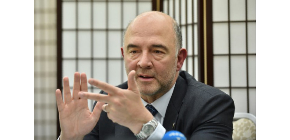 Le commissaire européen Pierre Moscovici à Sendai au Japon, le 20 mai 2016 ((c) Afp)