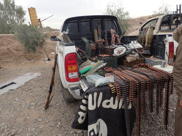 Armes découvertes dans un camion de l'État islamique