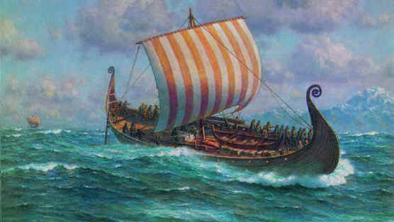 Groenland vikings drakkar bateau