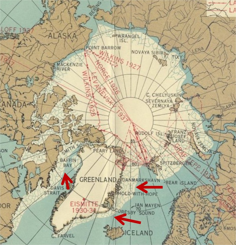 Minimum glace arctique 1939
