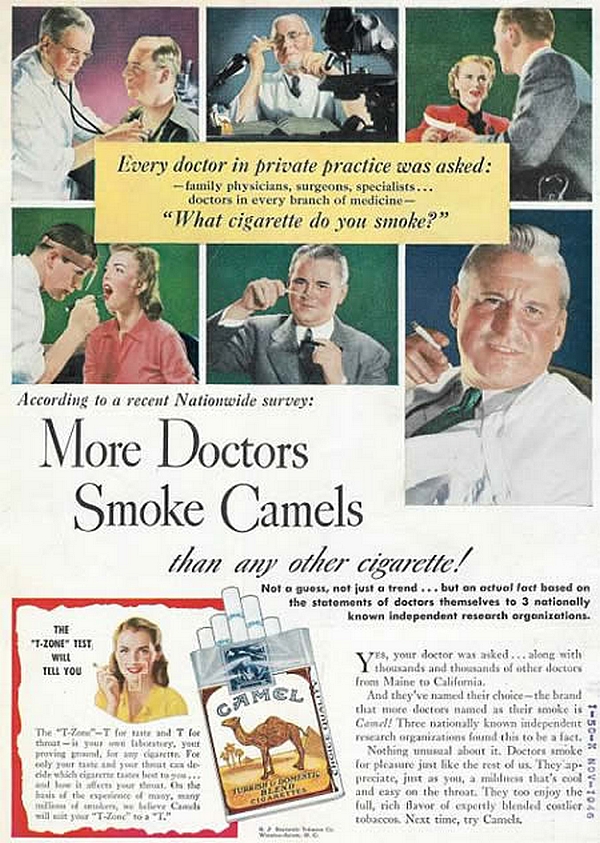 Tabac more doctors smoke camel