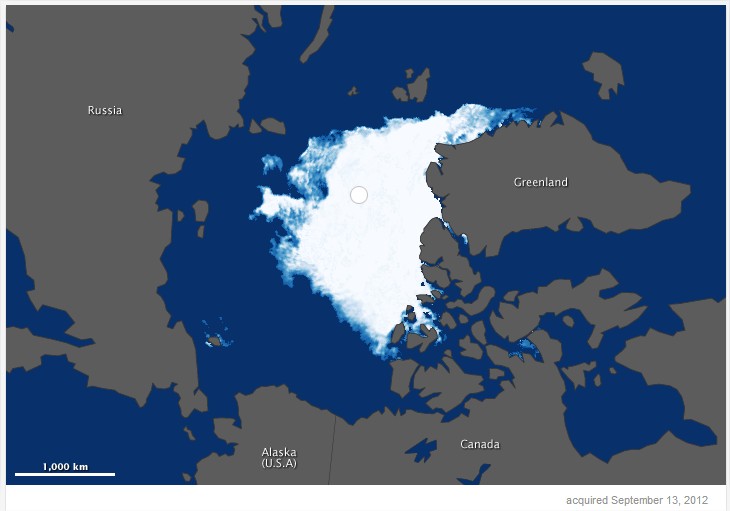 Volume Banquise arctique