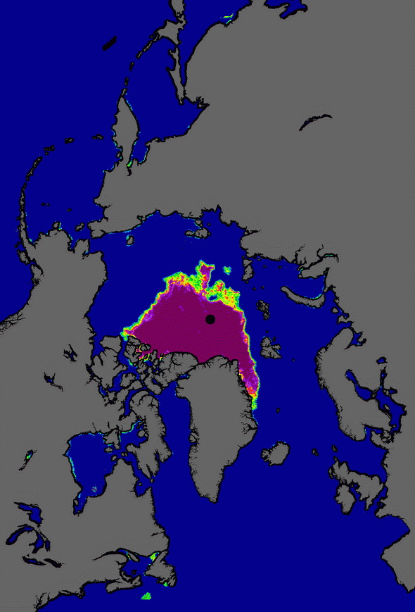 Volume Banquise arctique