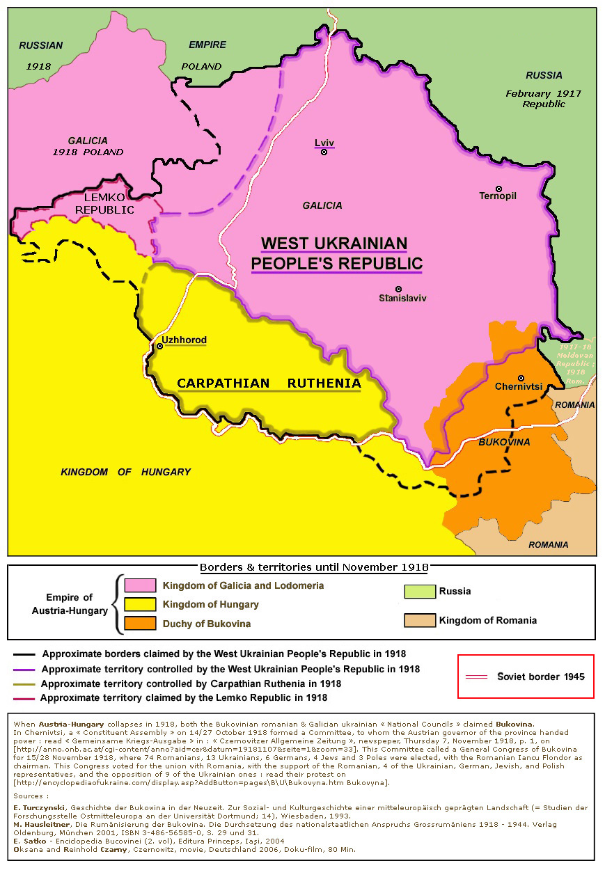 Ukraine Ouest en 1918