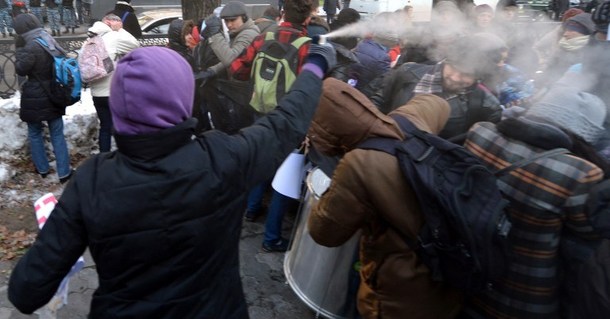 En 2012, Svoboda attaqua une manifestation pacifique en faveur des droits des homosexuels à Kiev