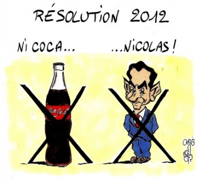 Dessins cartoons humour Bonne année 2012