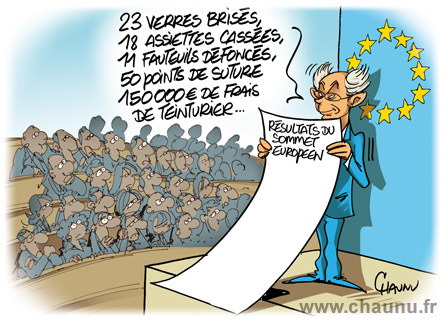 dessin humour cartoon europe sommet européen