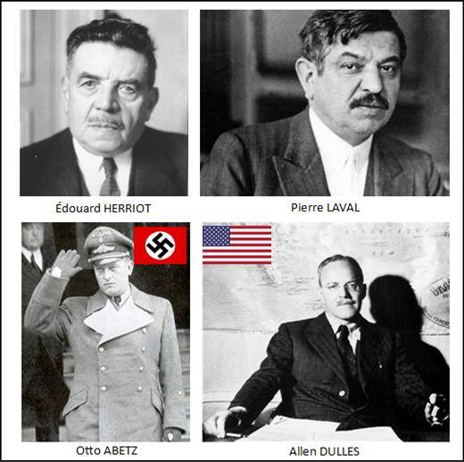 CIA Allen Dulles et lambassadeur dHitler à Paris Otto Abetz Lhistoire vraie : il y a 50 ans, le 6 juin 1964, Charles de Gaulle refusait de commémorer «le débarquement des anglo saxons»