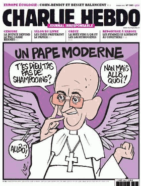 Une de Charlie Hebdo sur le pape
