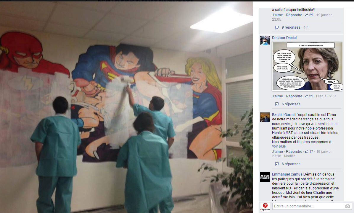 Juste pour rire] L’AFFAIRE de la fresque de la salle de garde à l’internat du CHU de Clermont