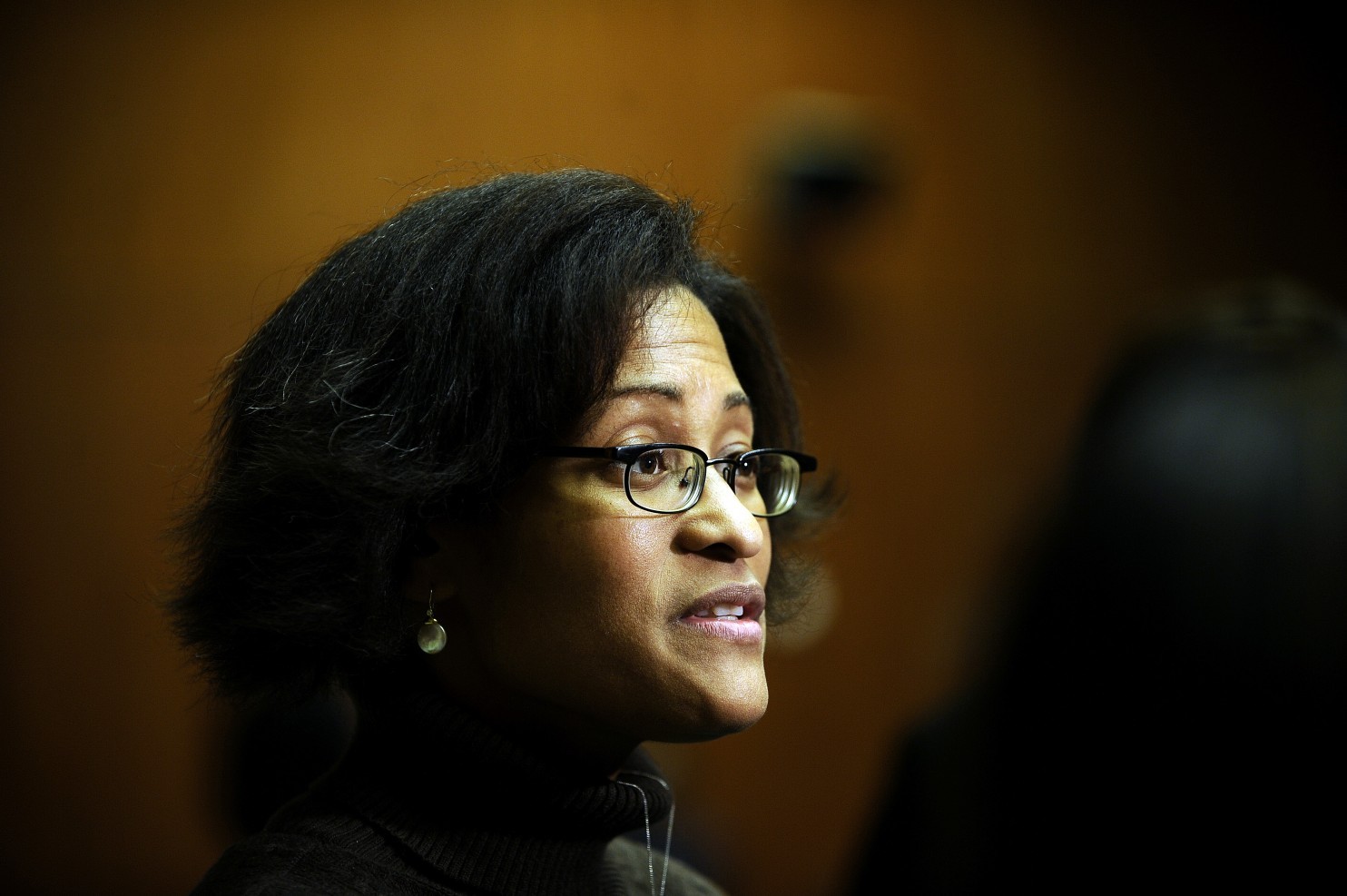 Cheryl Mills, qui a occupé le poste de directrice de cabinet d'Hillary Clinton, s'est demandée si le département d'État pouvait fournir un appareil chiffré tel que celui de la National Security Agency qu'utilise le président Obama. (Filippo Monteforte/AFP/Getty Images)