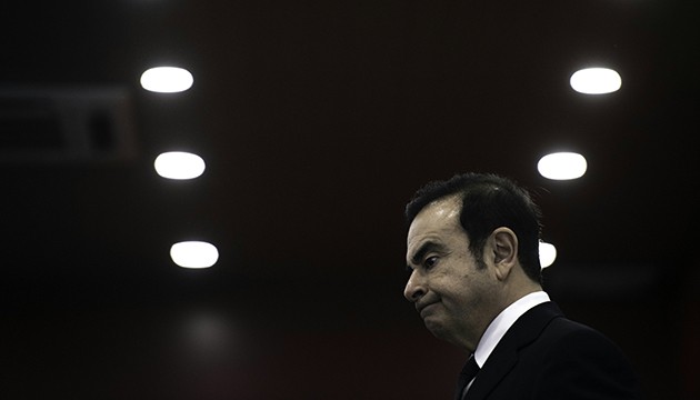 Carlos Ghosn, PDG de Renault-Nissan, au salon de l'auto de Pékin, le 29 avril 2016 (F. DUFOUR/AFP).