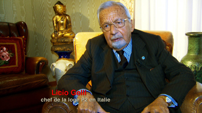 Licio Gelli, chef de la loge P2 en Italie