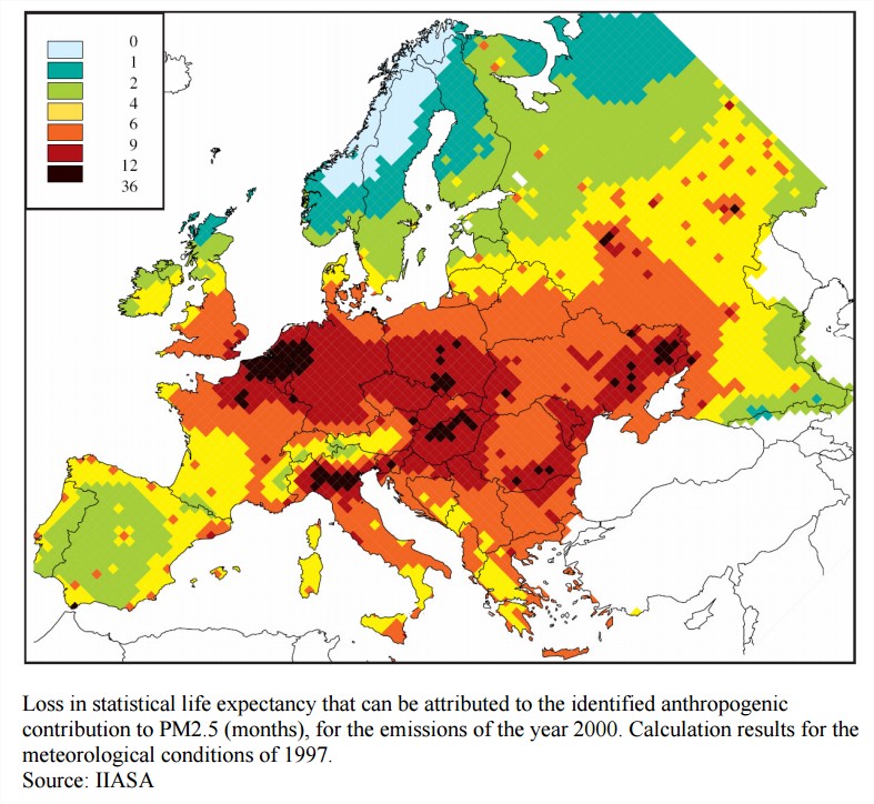 La qualité de l'air en Europe 