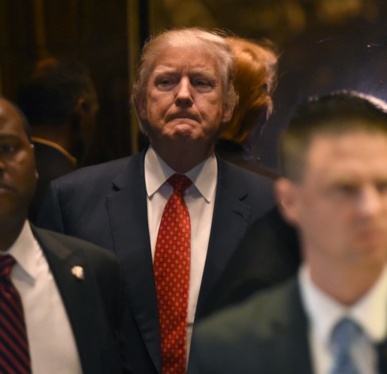 Donald Trump, le 9 janvier à la Trump Tower. (TIMOTHY A. CLARY/AFP)