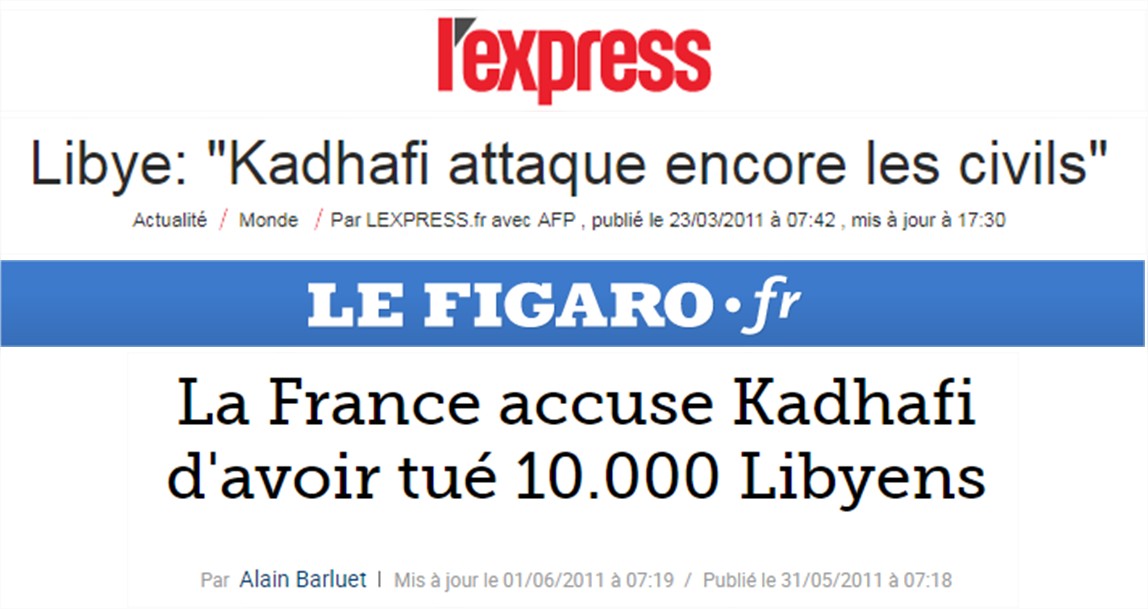 Khadafi presse