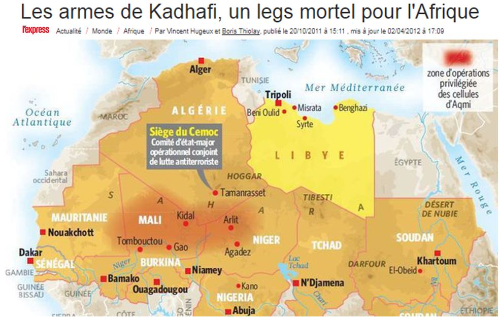 Khadafi les armes