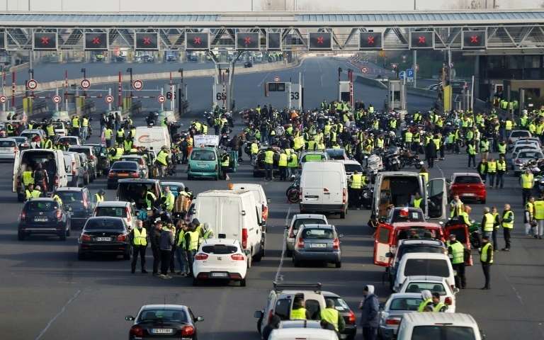 Gilets jaunes : à quoi correspond le drapeau bleu et vert avec une roue  rouge au milieu aperçu en manifestation ? – Libération